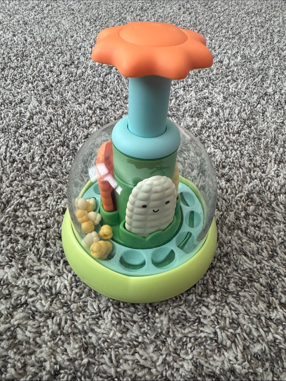 Skip Hop Pop-Up Spinner Toy - Green, Orange, Aqua